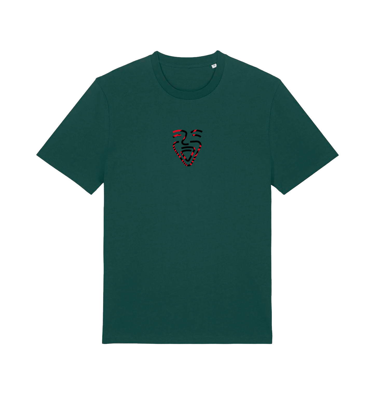 Glazed Green Printed T-shirt Front
