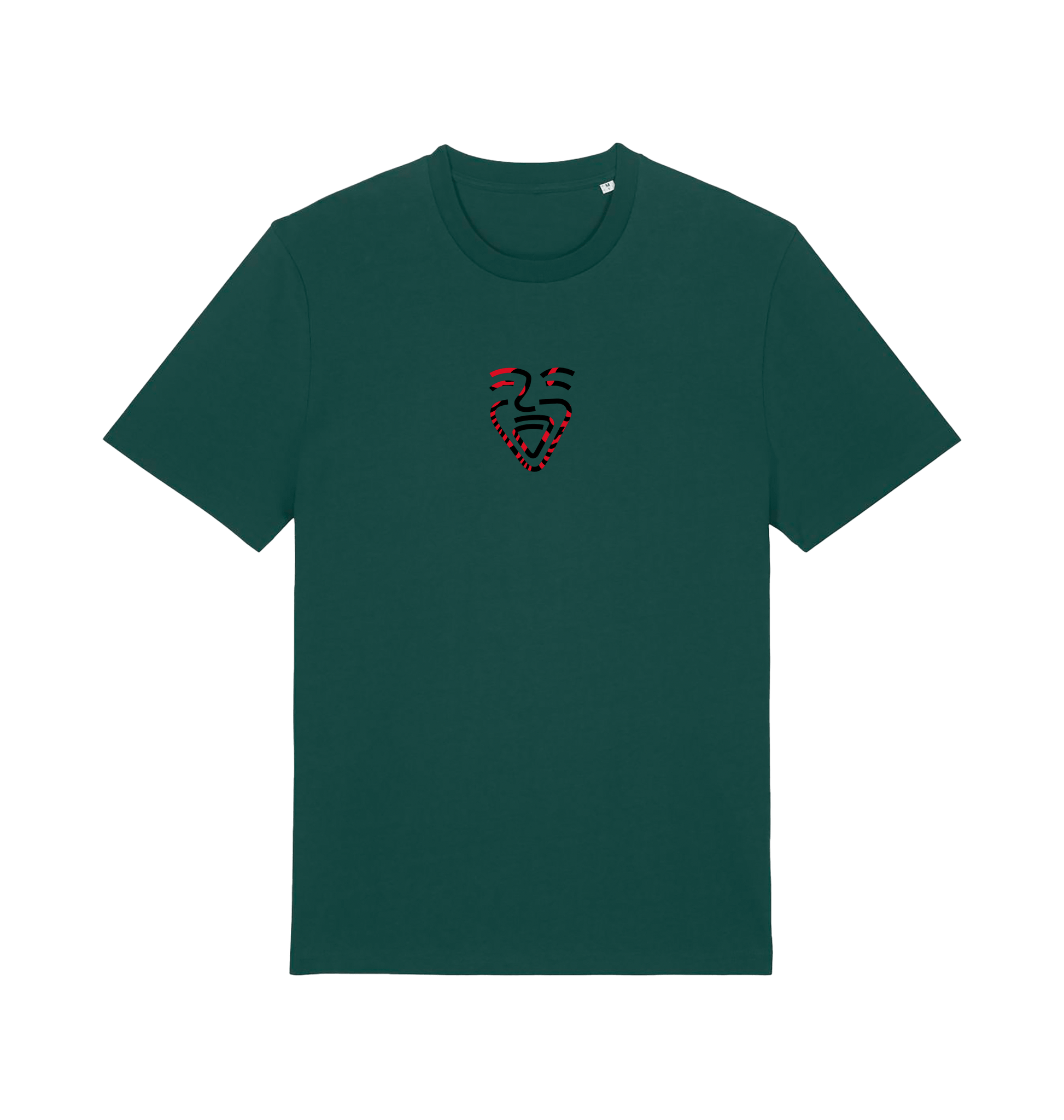Glazed Green Printed T-shirt Front