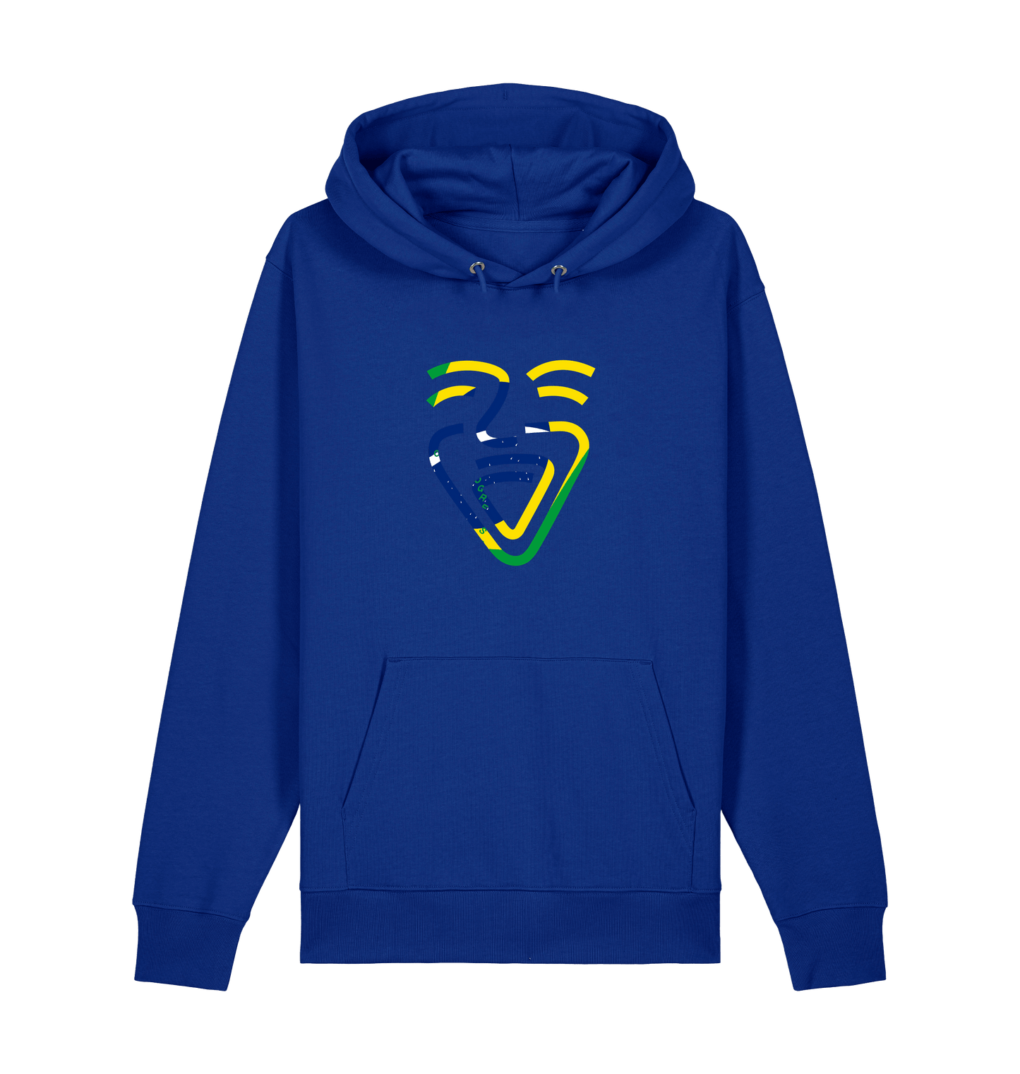 Worker Blue Printed Sweater Front