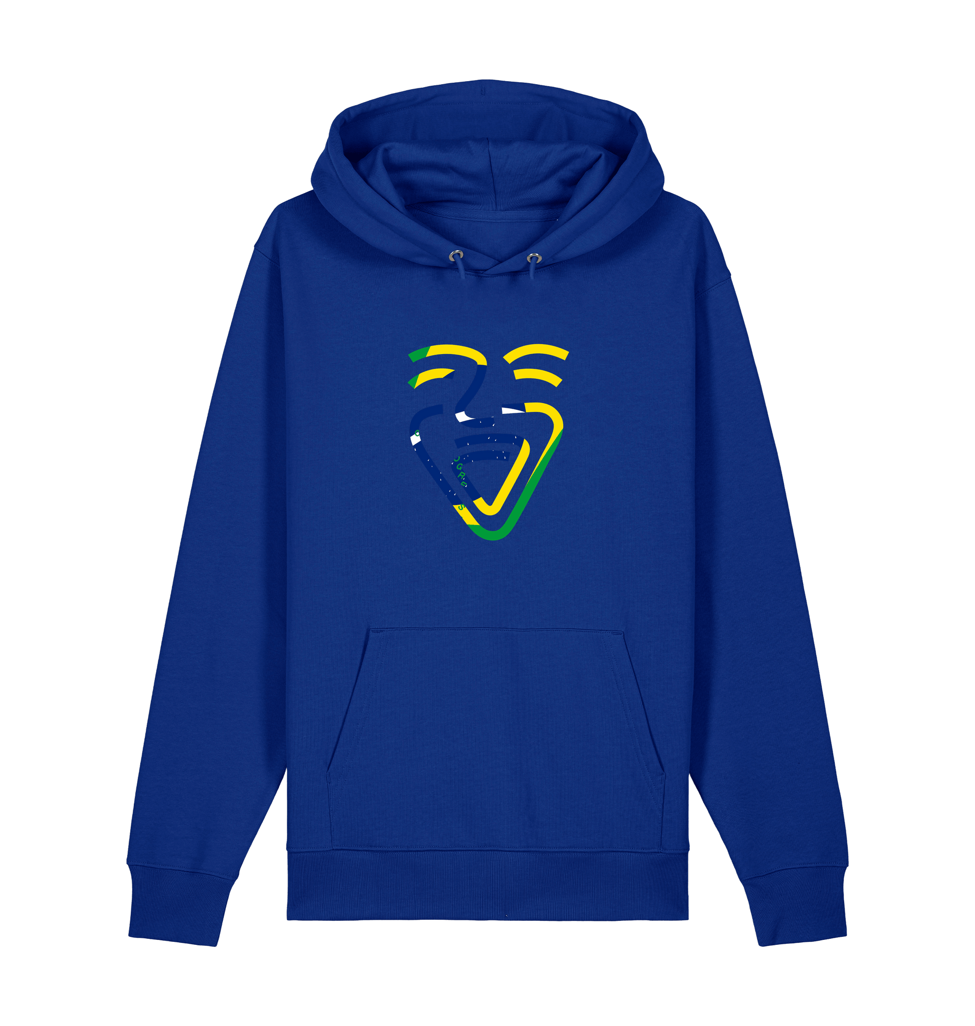 Worker Blue Printed Sweater Front