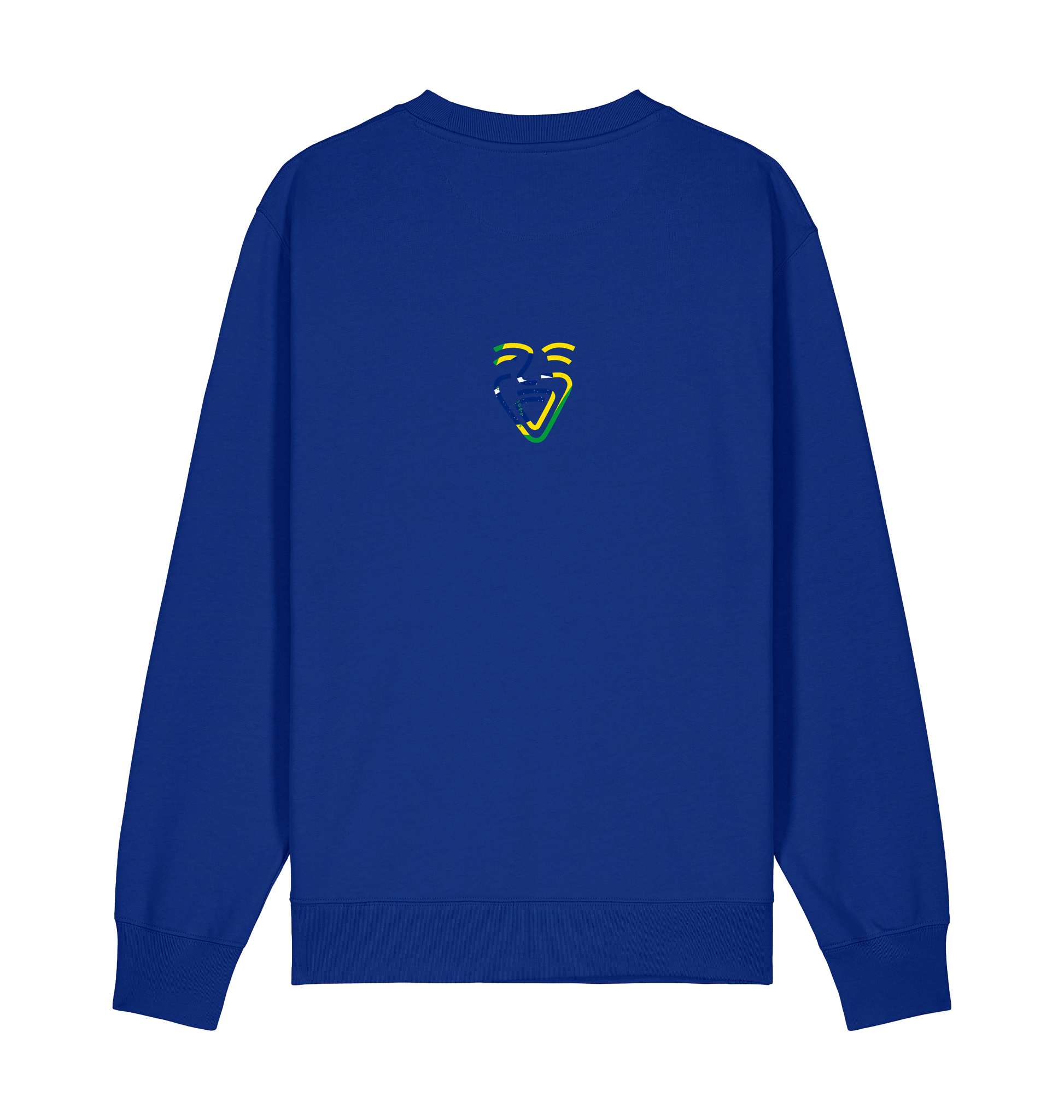 Worker Blue Printed Sweater Front