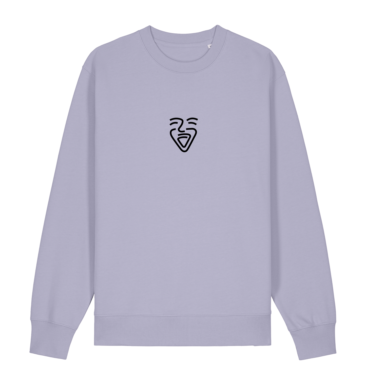 Lavender Printed Sweater Front