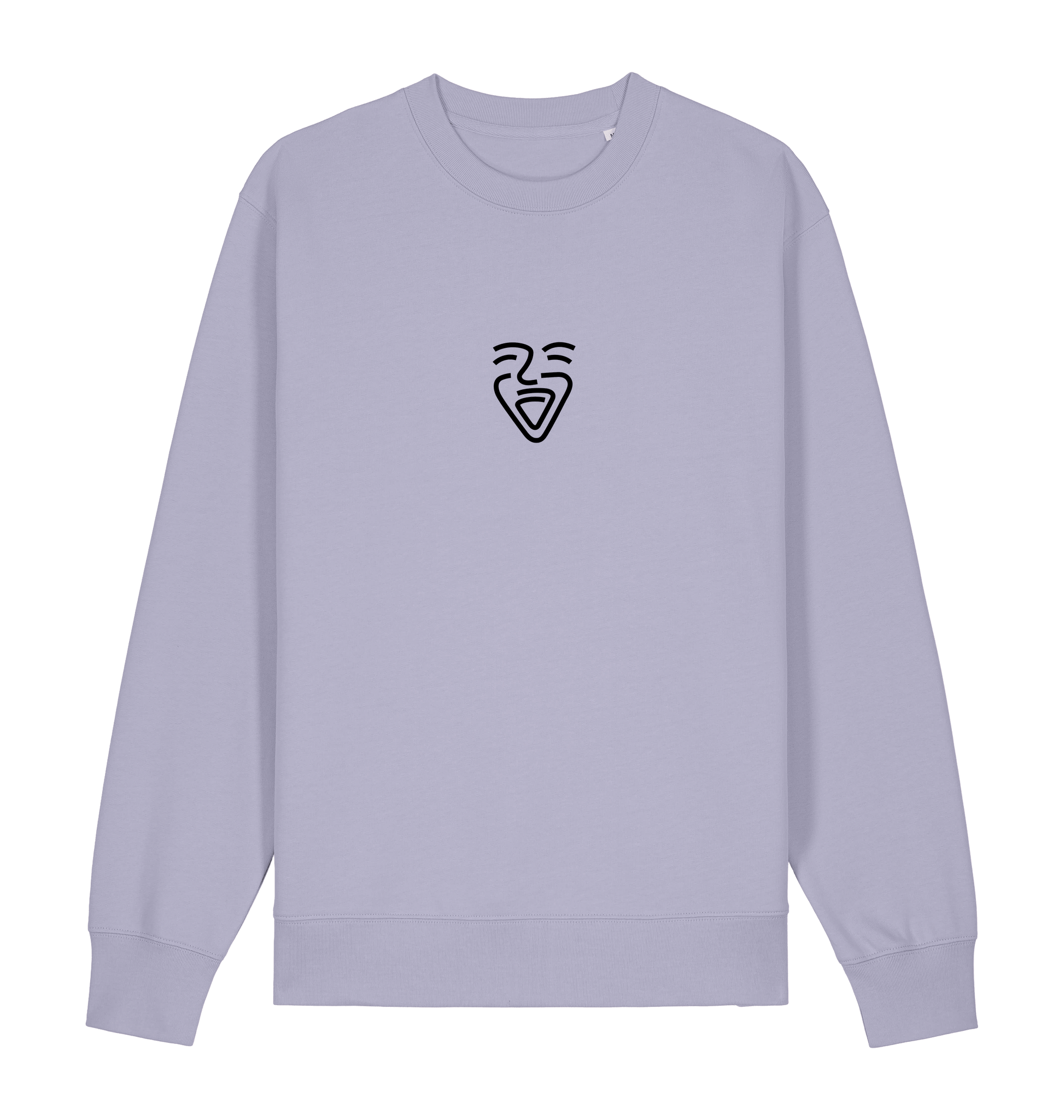 Lavender Printed Sweater Front
