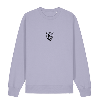 Lavender Printed Sweater Front