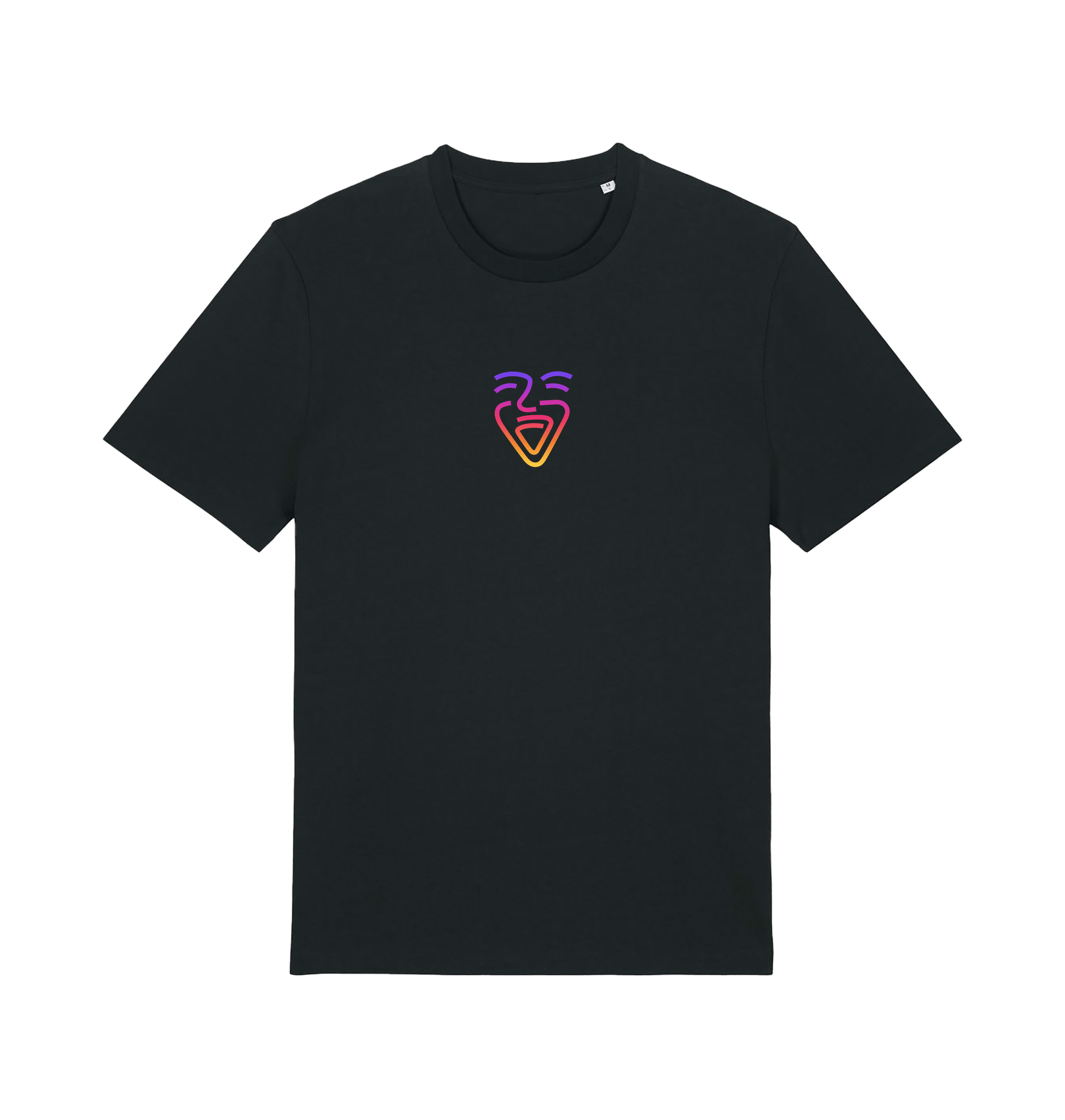 Black Printed T-shirt Front