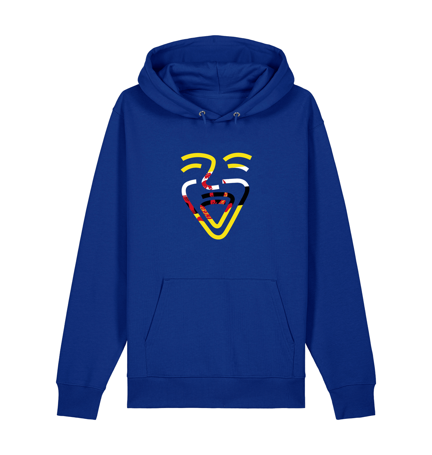 Worker Blue Printed Sweater Front