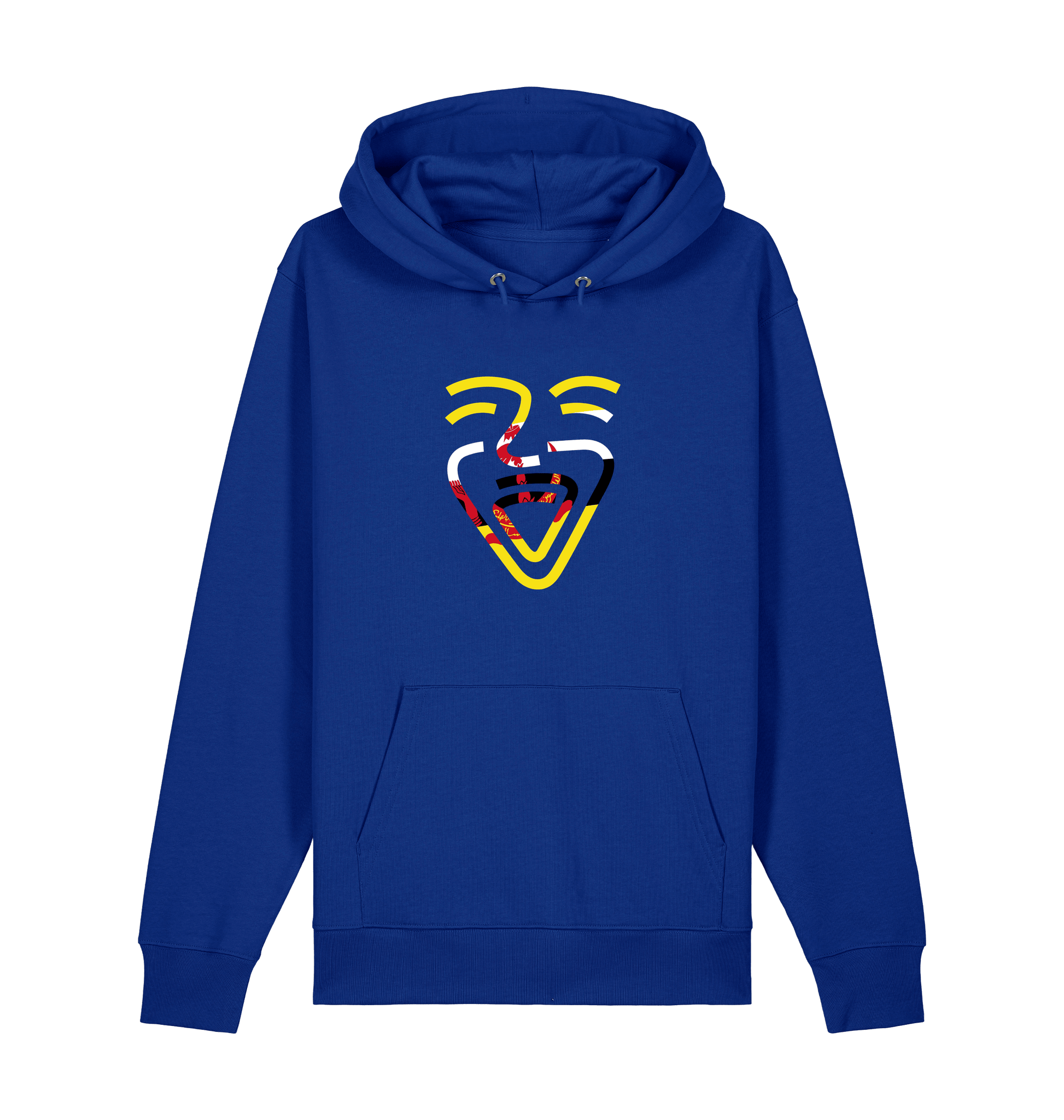 Worker Blue Printed Sweater Front