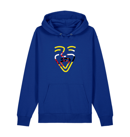 Worker Blue Printed Sweater Front