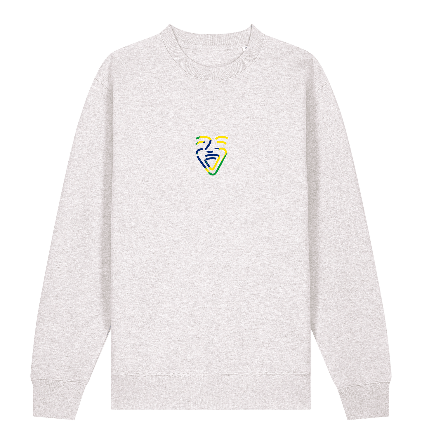 Cool Heather Grey Printed Sweater Front