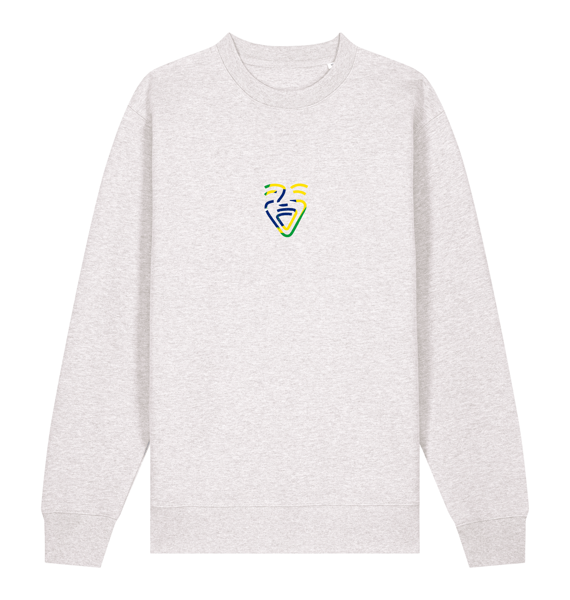 Cool Heather Grey Printed Sweater Front