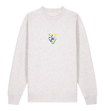 Cool Heather Grey Printed Sweater Front