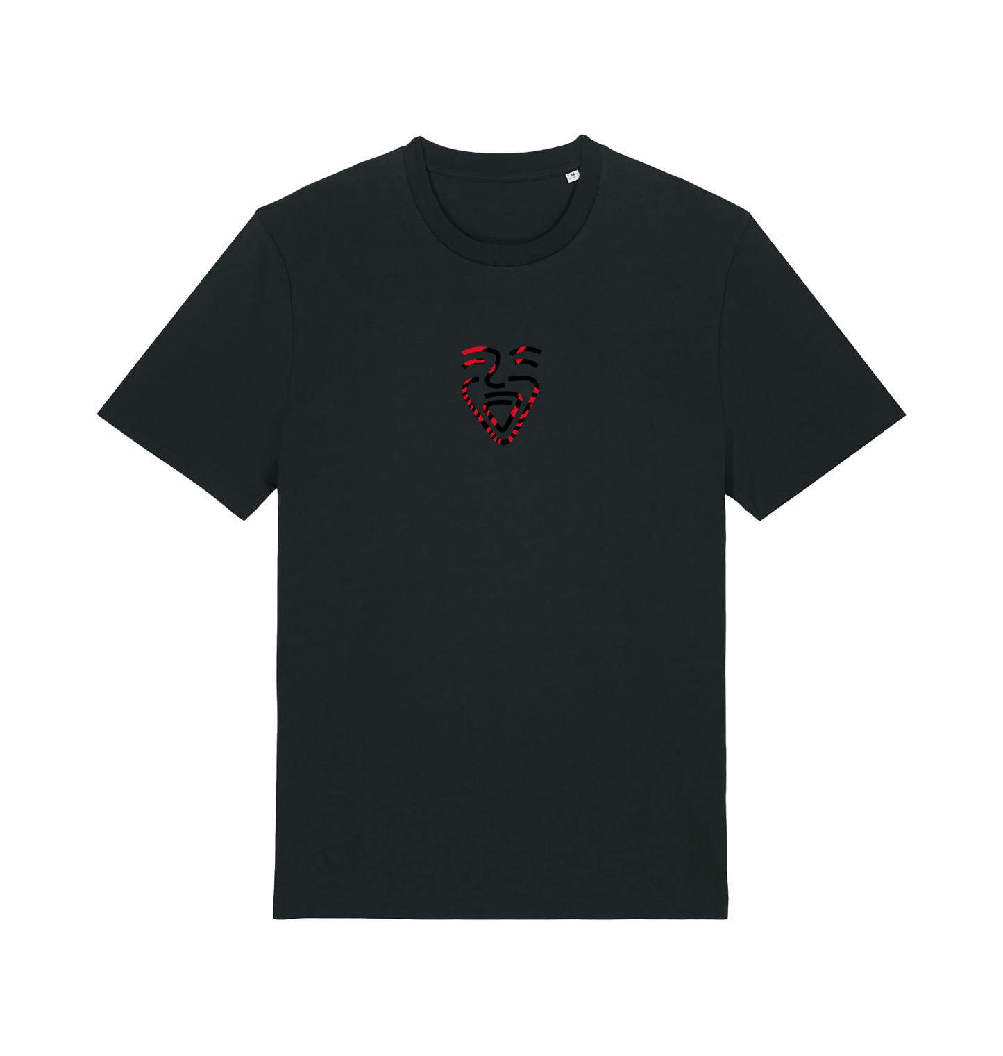 Black Printed T-shirt Front