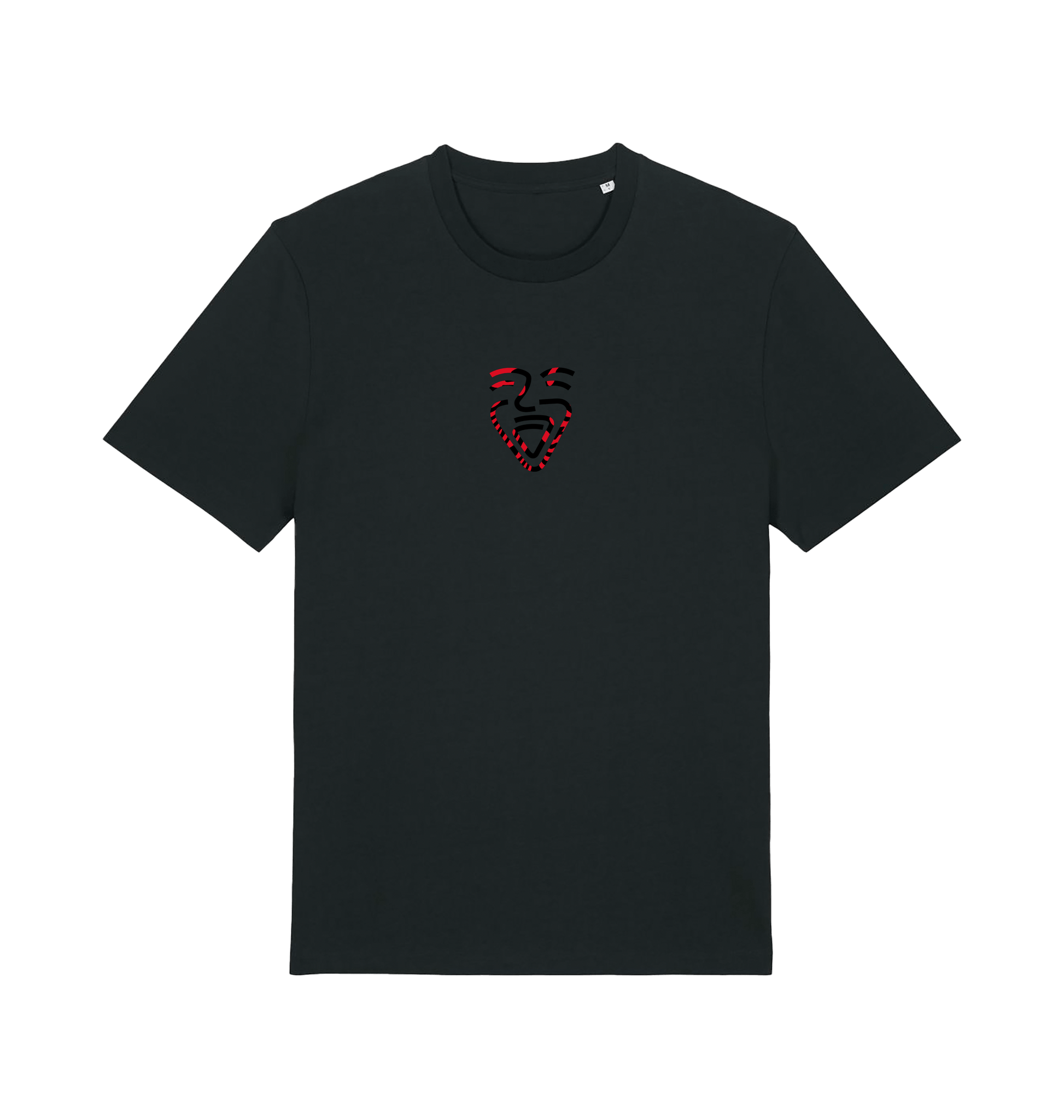Black Printed T-shirt Front