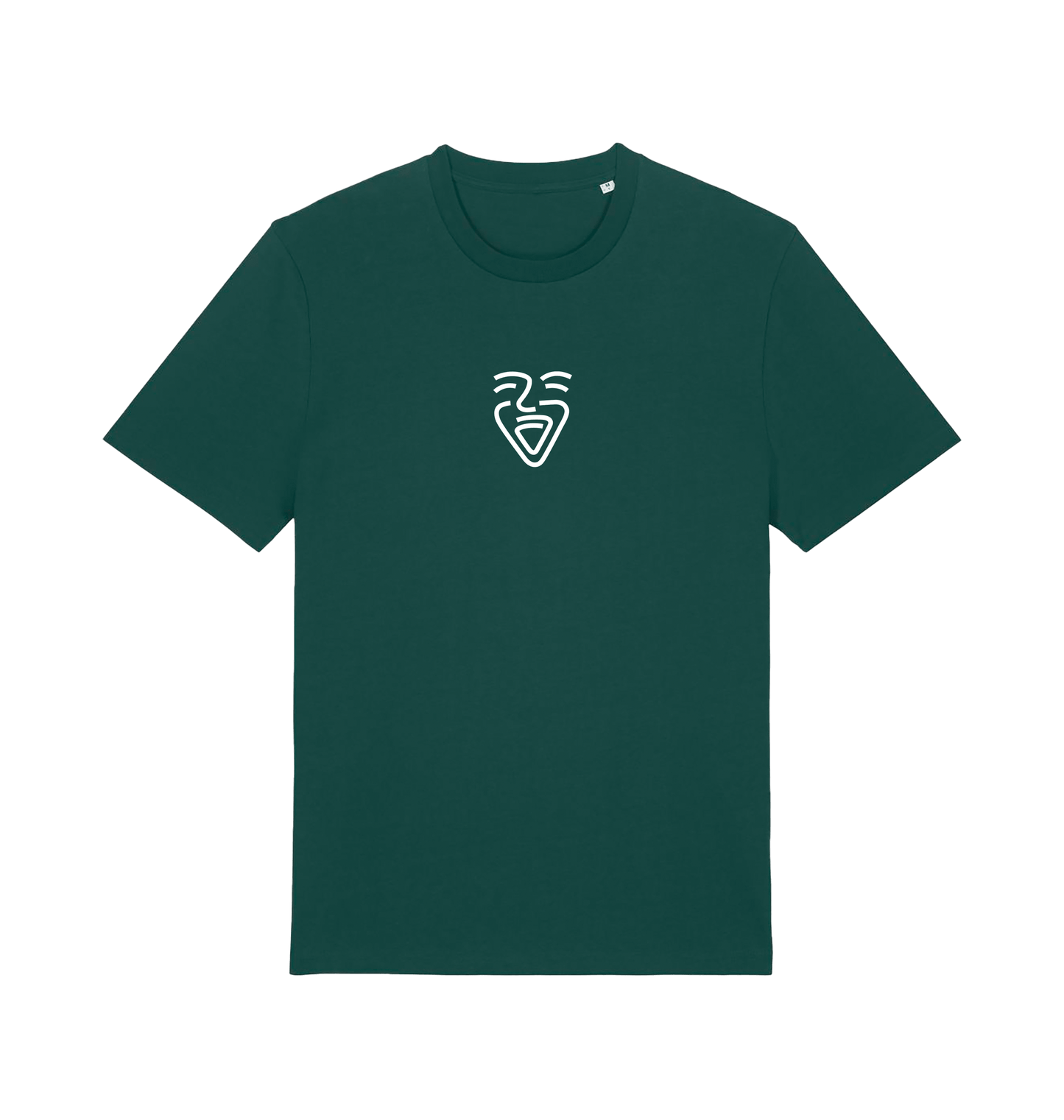 Glazed Green Printed T-shirt Front