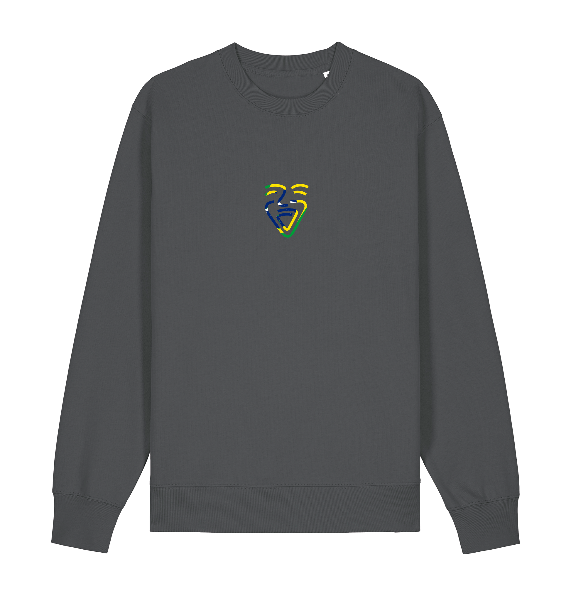 Anthracite Printed Sweater Front