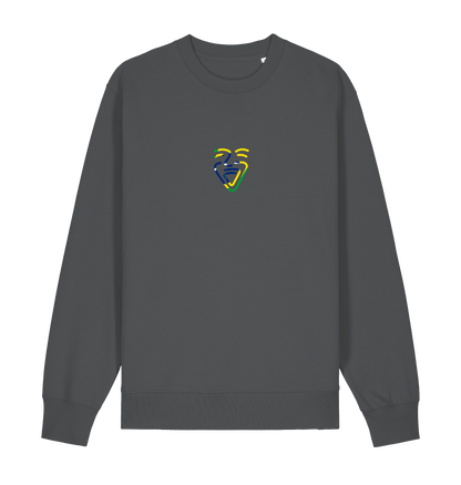 Anthracite Printed Sweater Front