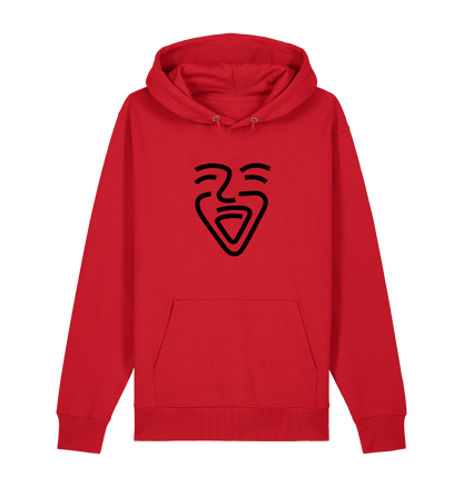 Red Printed Sweater Front