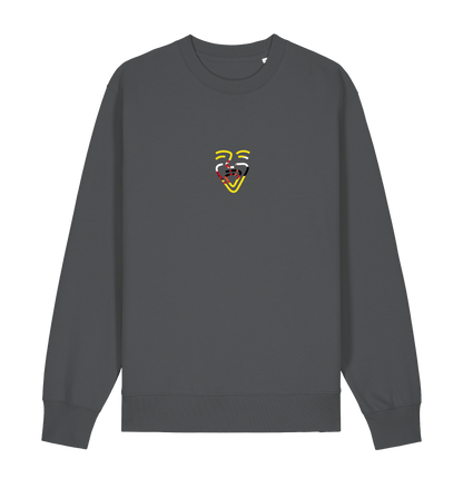 Anthracite Printed Sweater Front