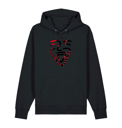 Black Printed Sweater Front