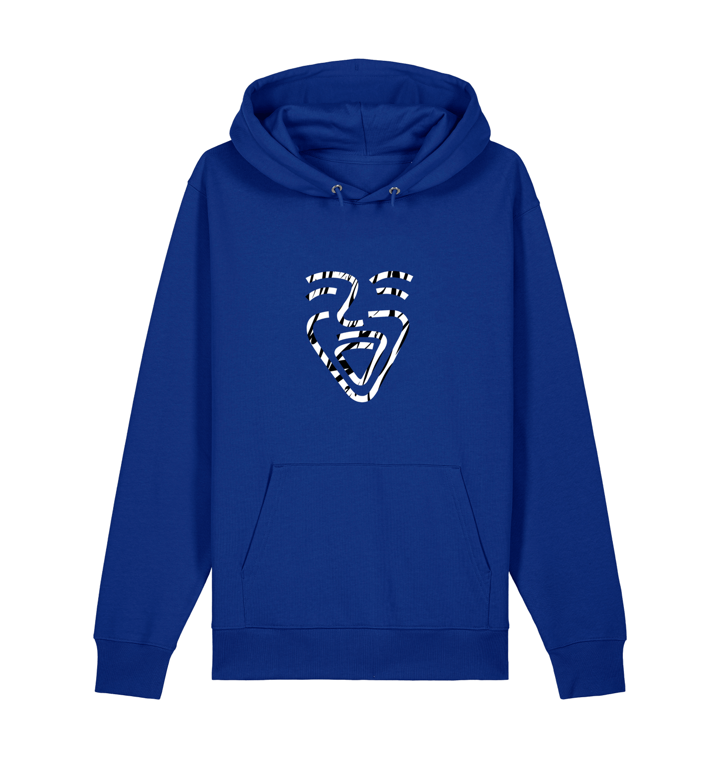Worker Blue Printed Sweater Front
