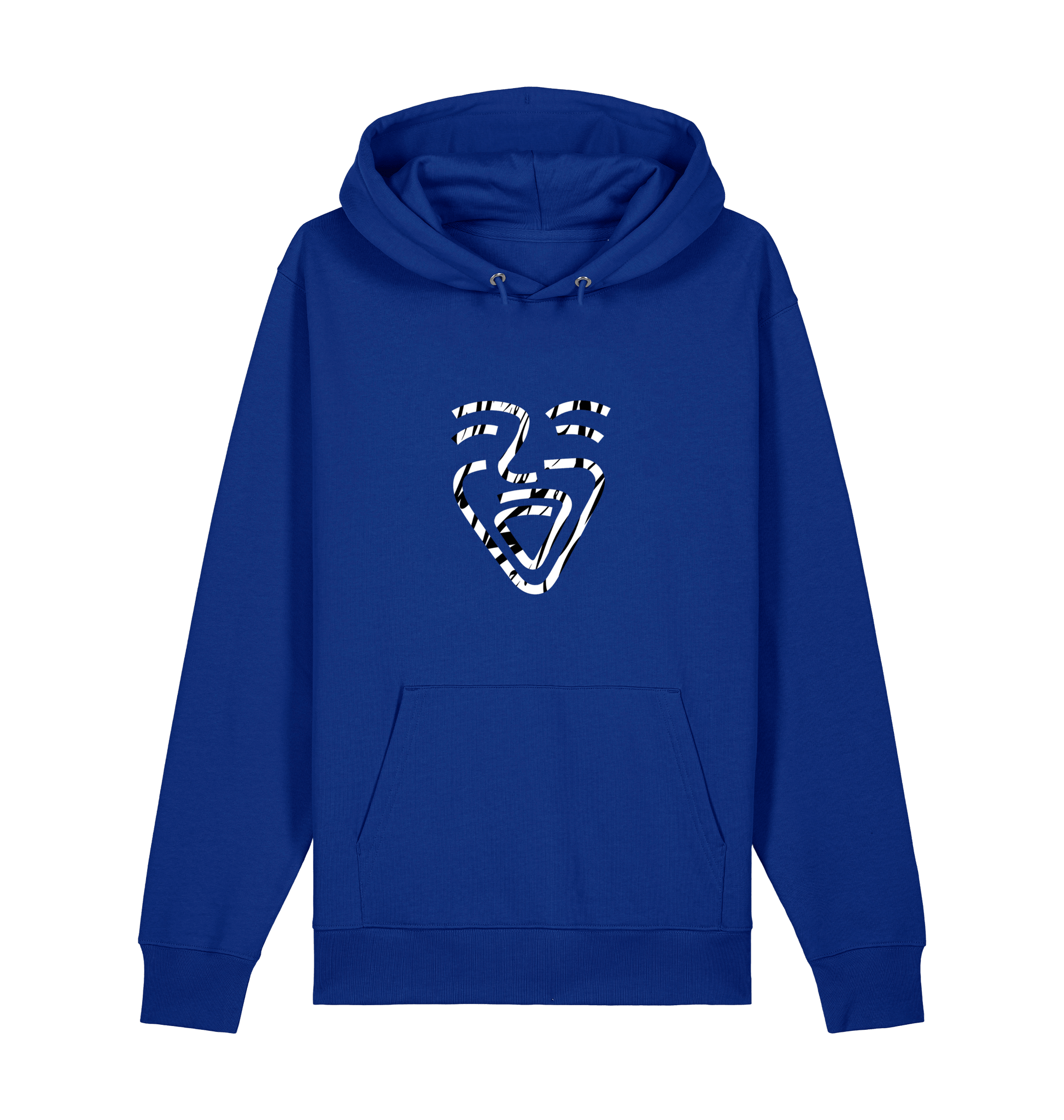 Worker Blue Printed Sweater Front