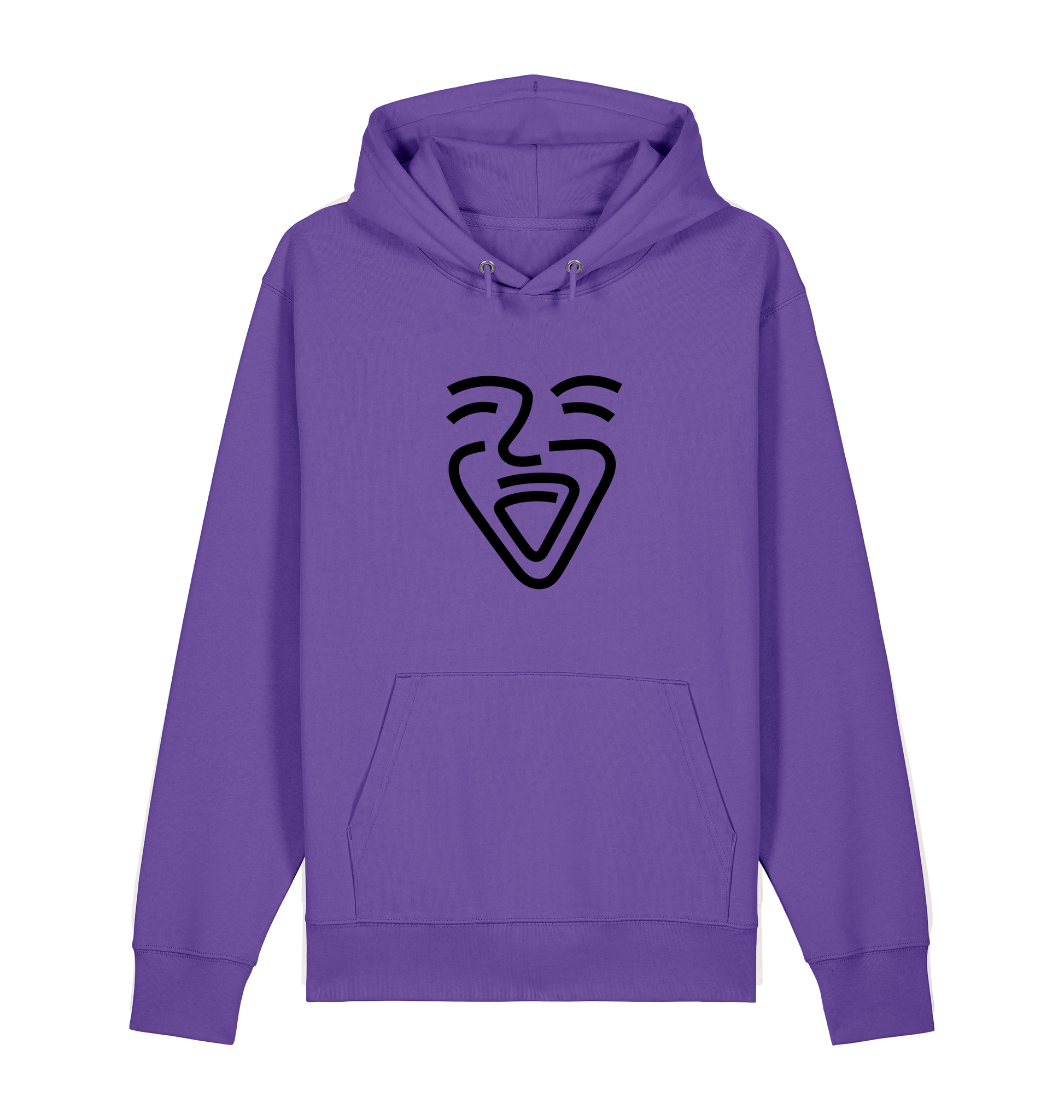 Purple Love Printed Sweater Front