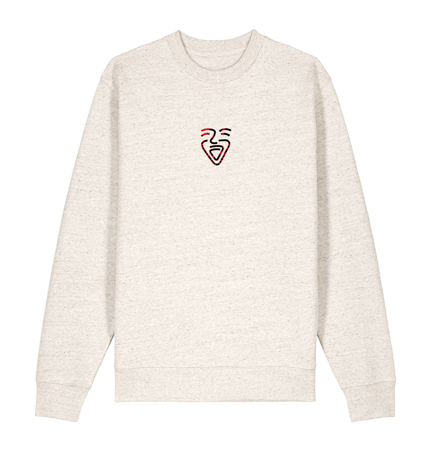 Eco Heather Printed Sweater Front