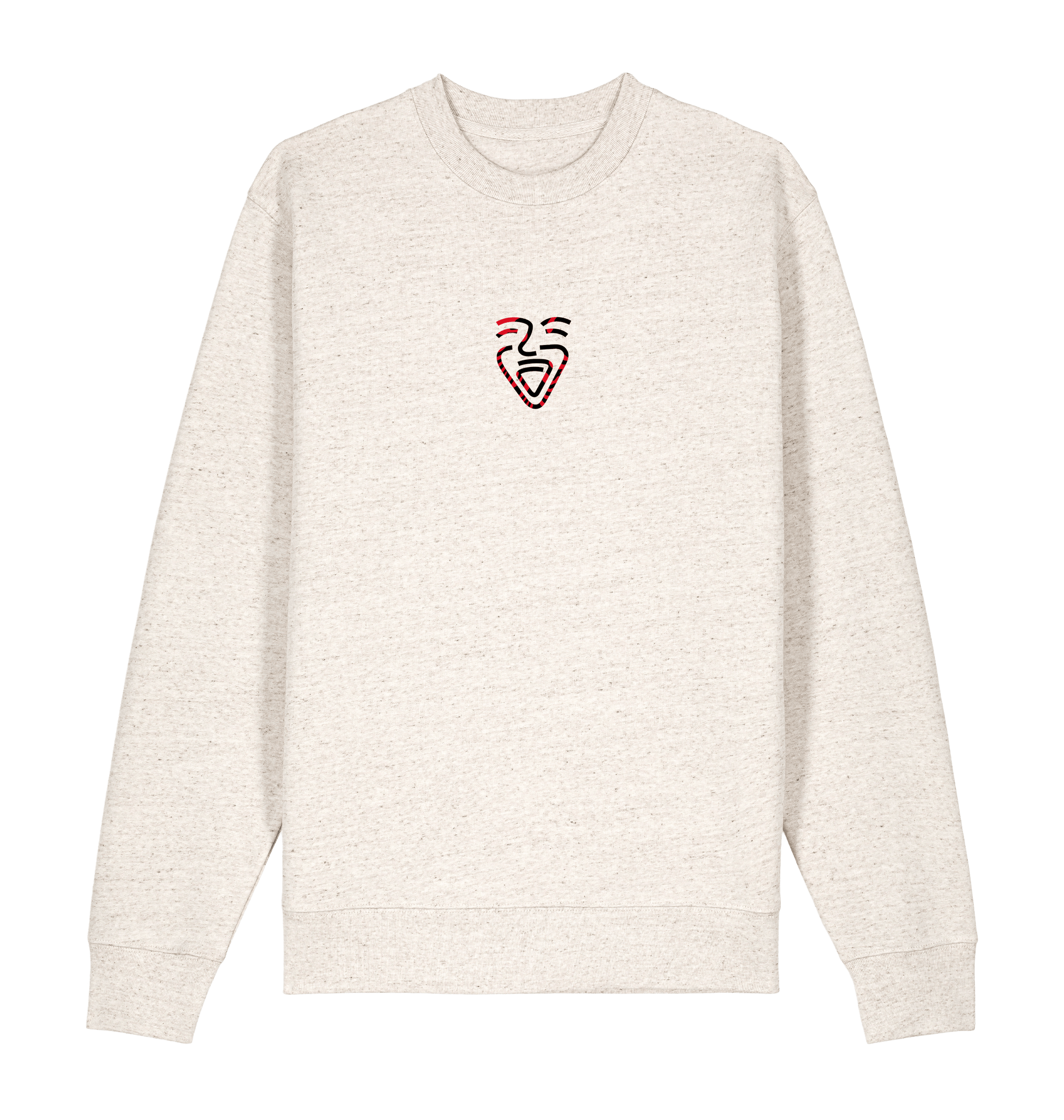 Eco Heather Printed Sweater Front