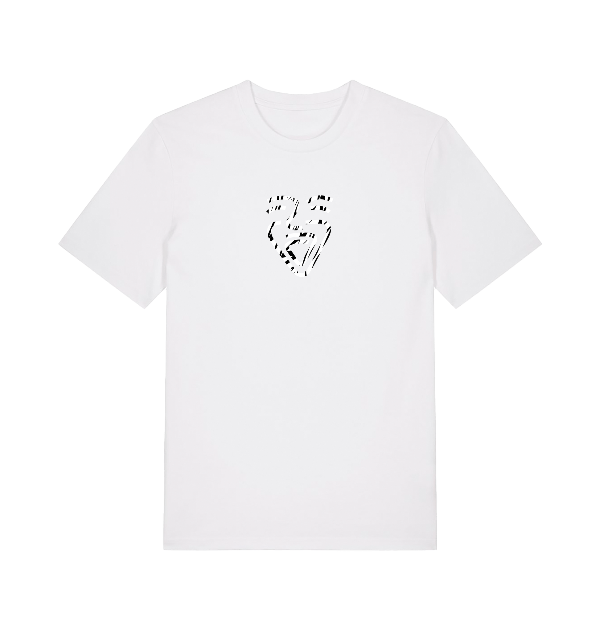 White Printed T-shirt Front