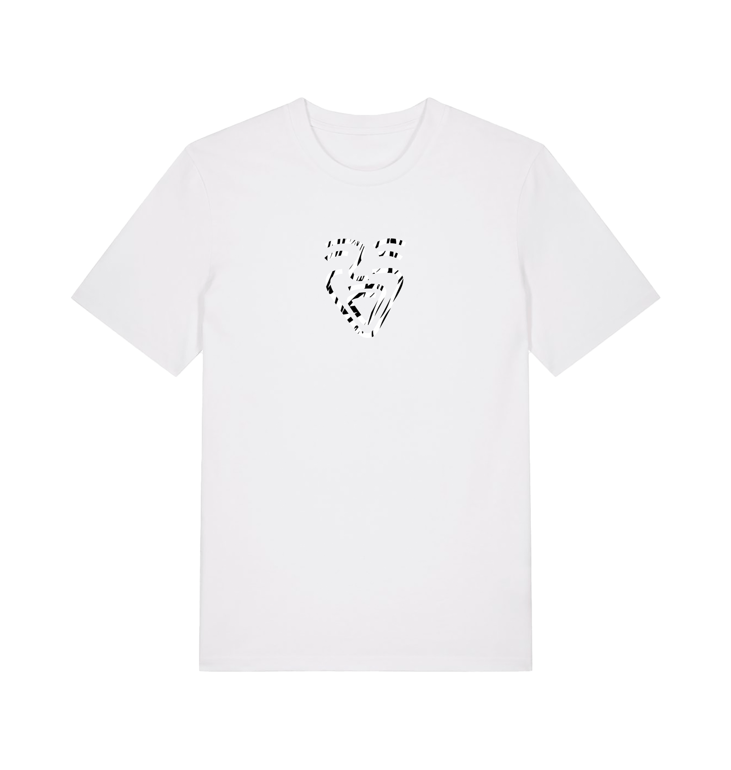 White Printed T-shirt Front