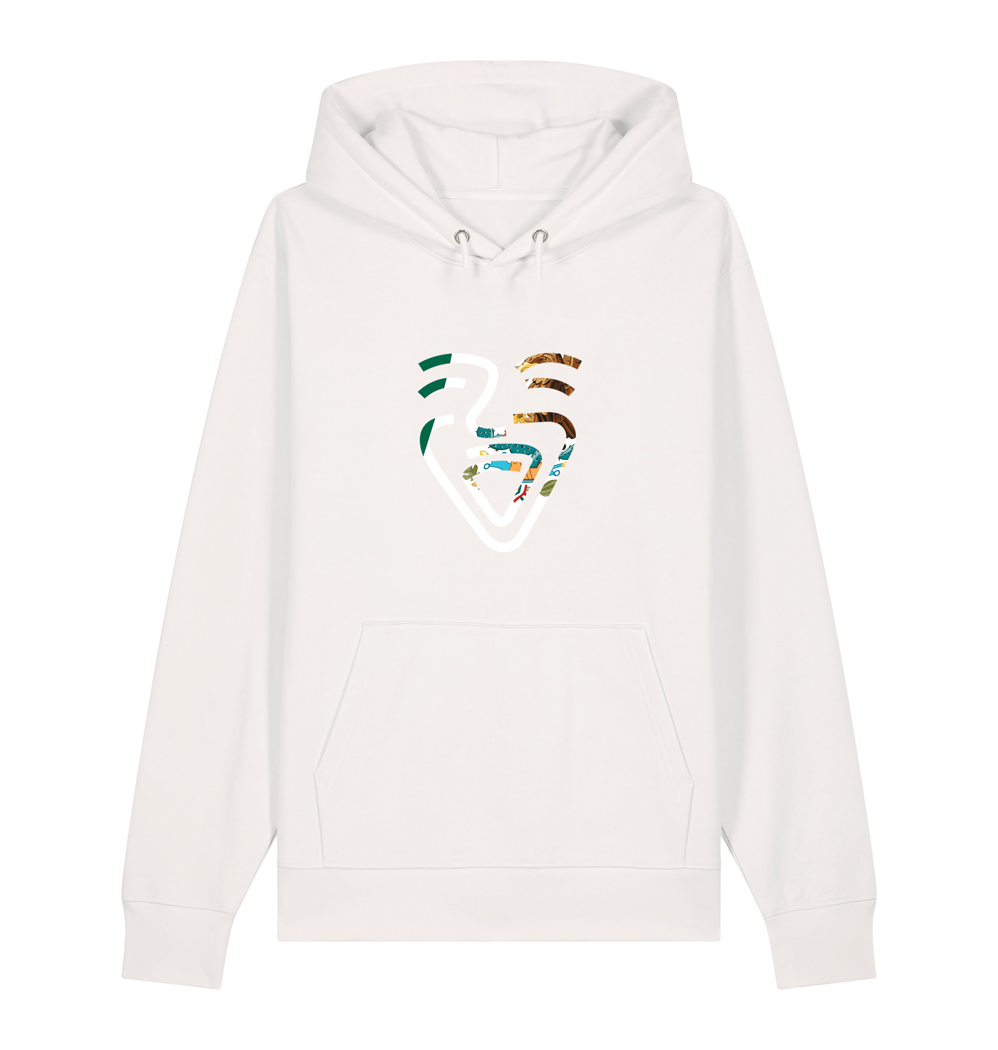 Off White Printed Sweater Front