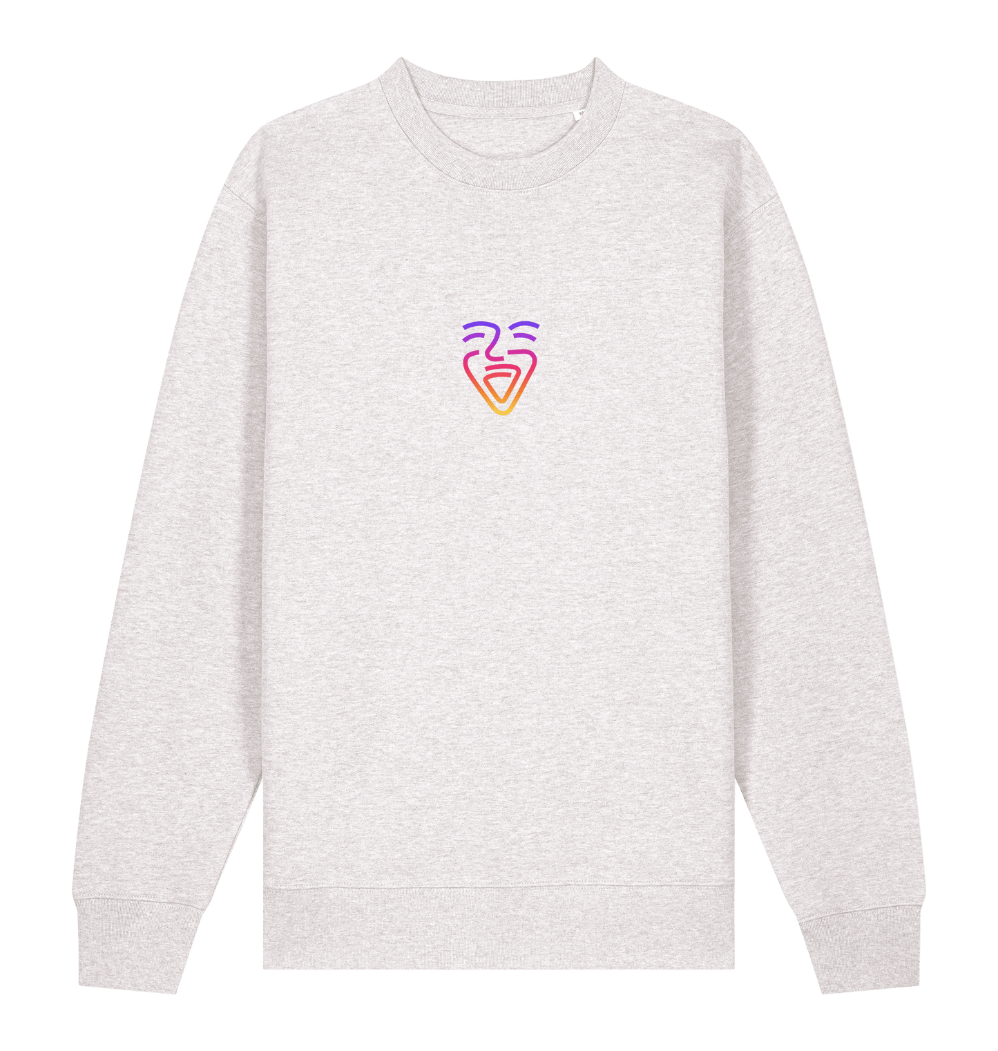 Cool Heather Grey Printed Sweater Front
