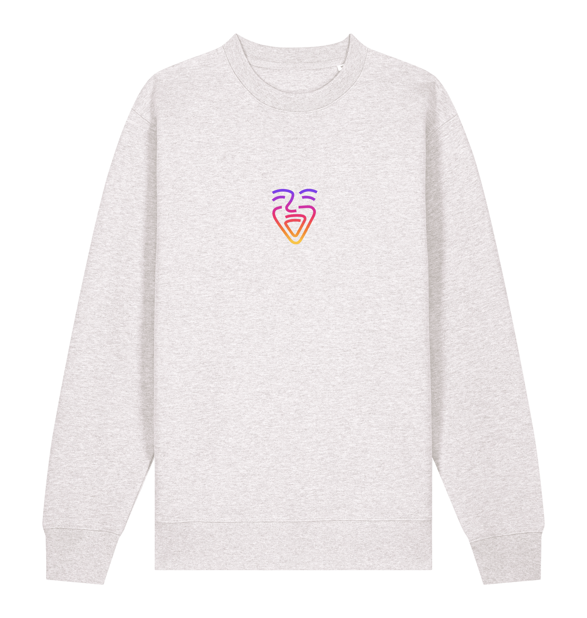 Cool Heather Grey Printed Sweater Front