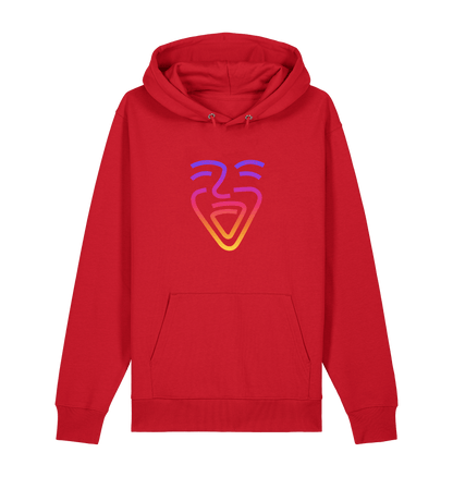 Red Printed Sweater Front