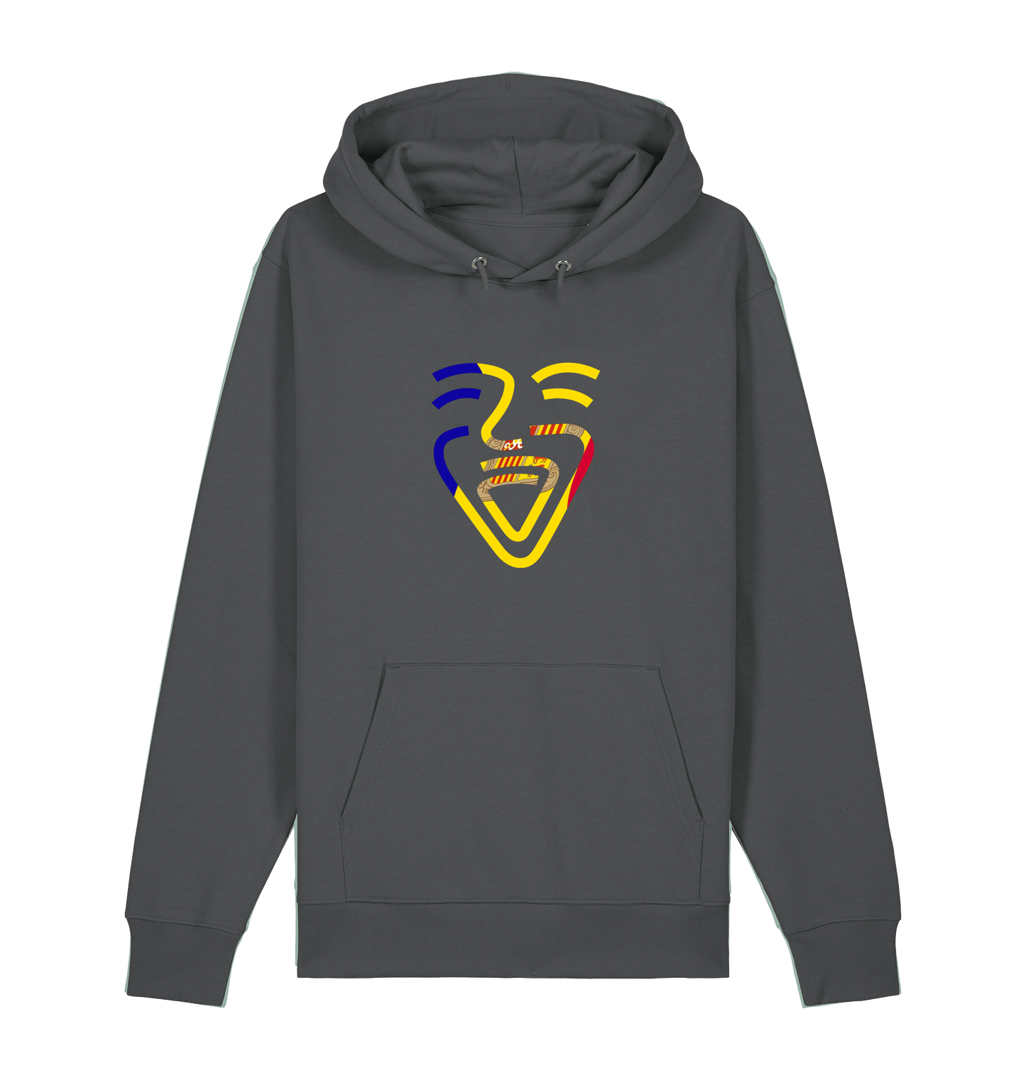 Anthracite Printed Sweater Front