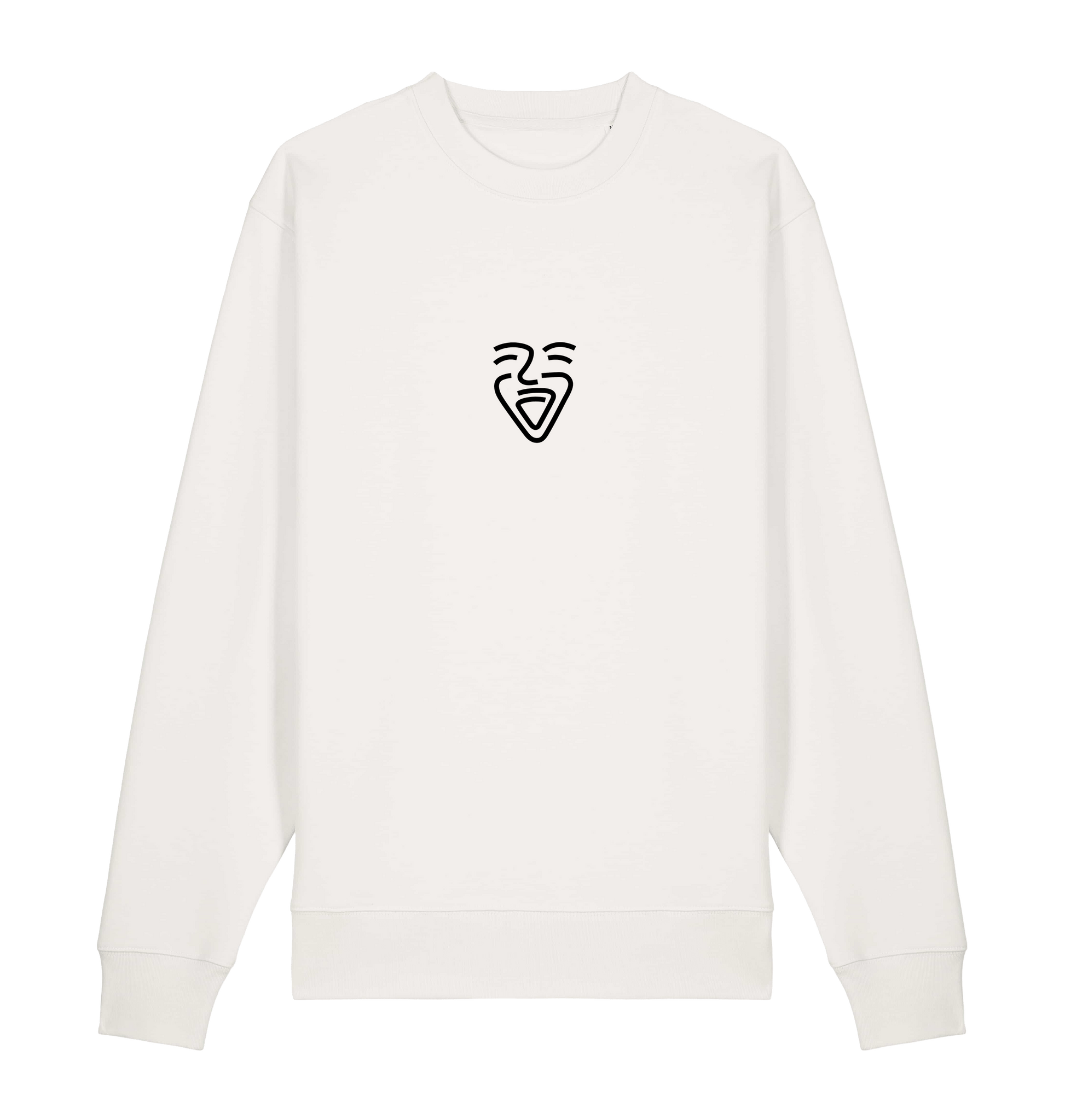 Off White Printed Sweater Front