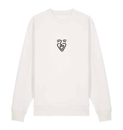 Off White Printed Sweater Front
