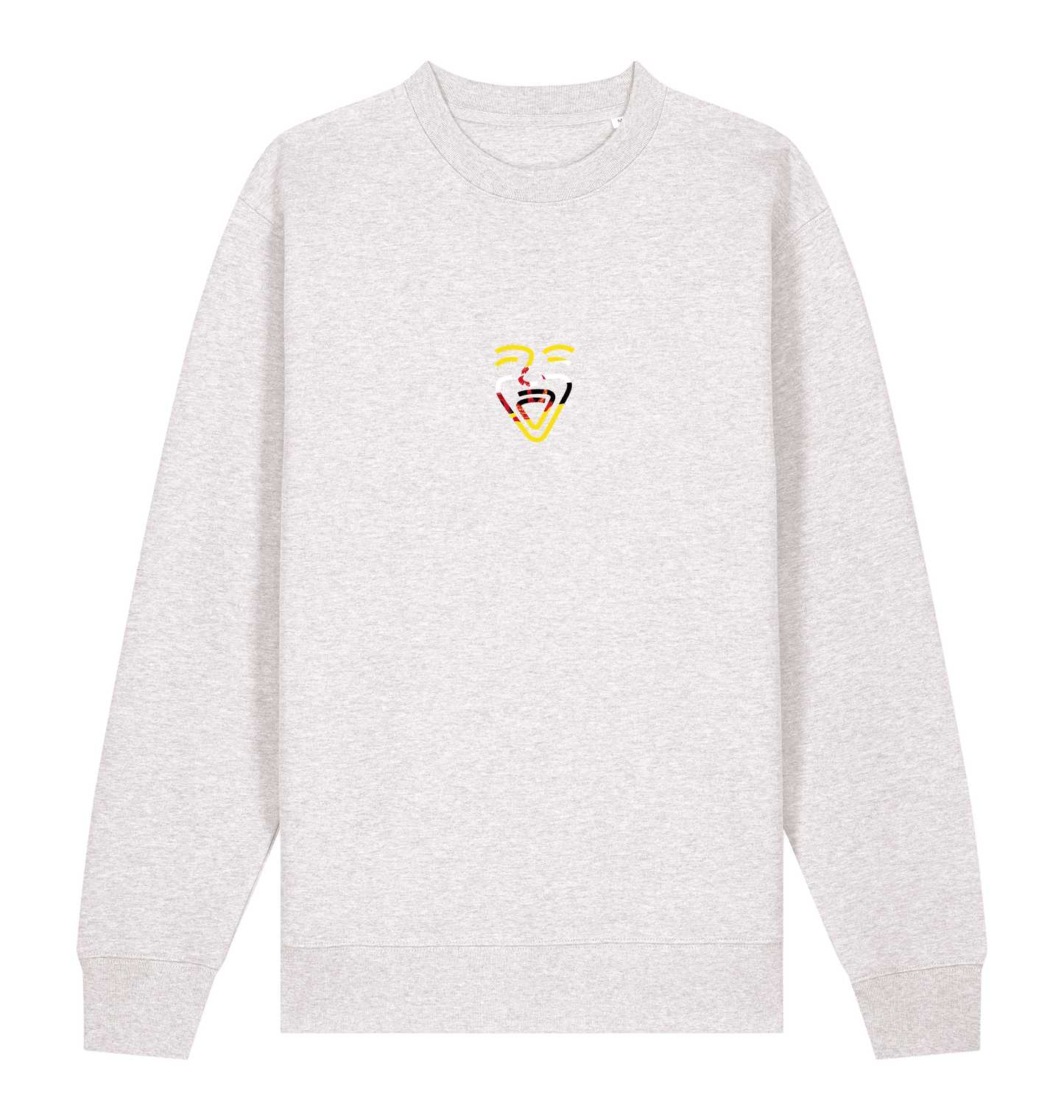 Cool Heather Grey Printed Sweater Front