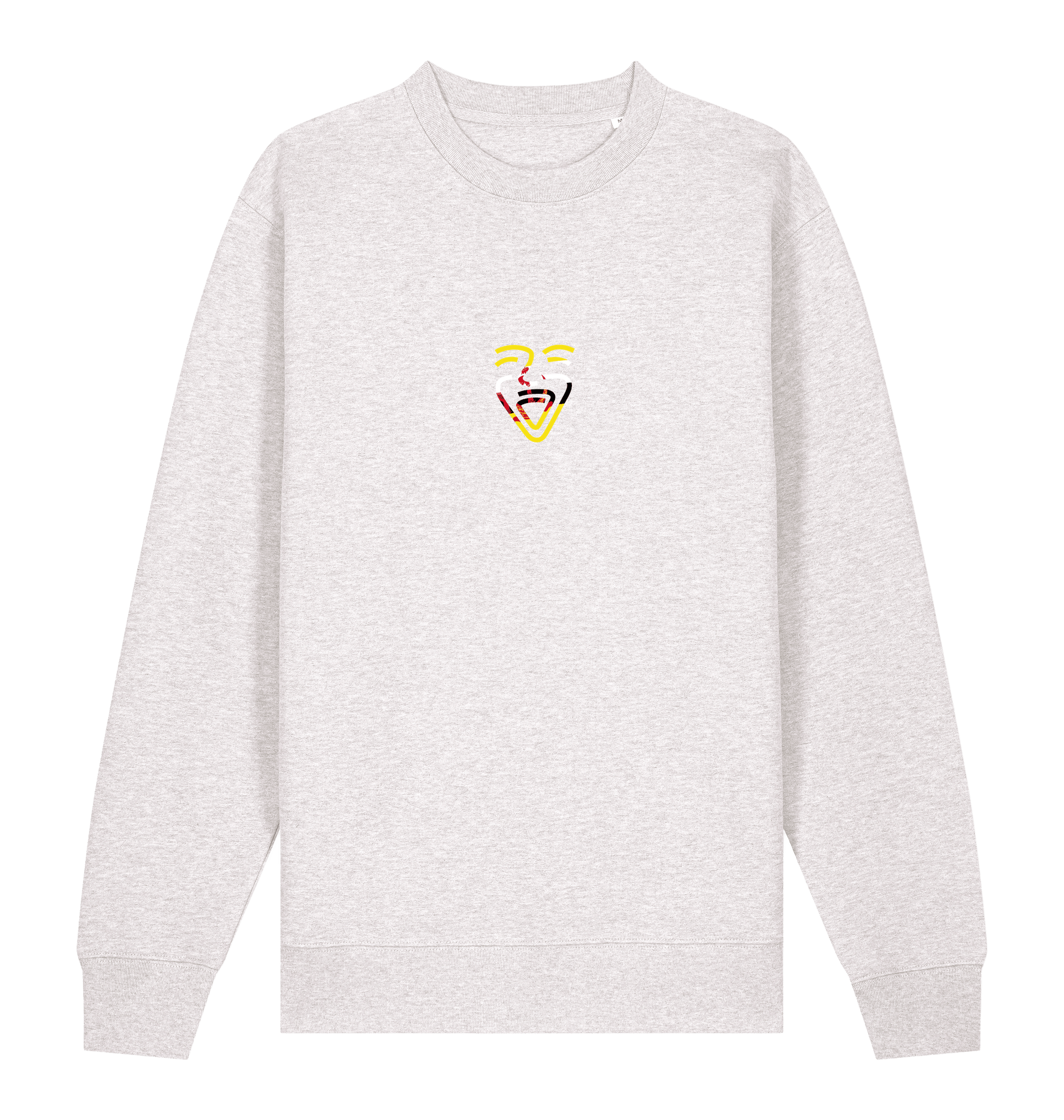 Cool Heather Grey Printed Sweater Front