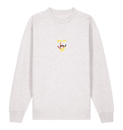 Cool Heather Grey Printed Sweater Front