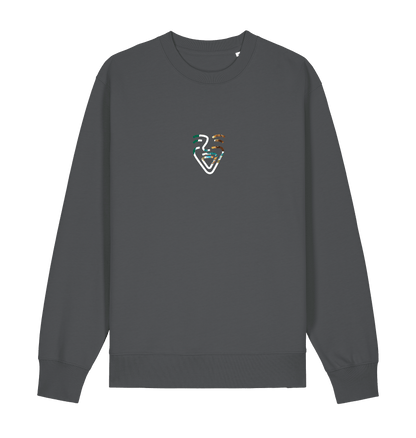 Anthracite Printed Sweater Front