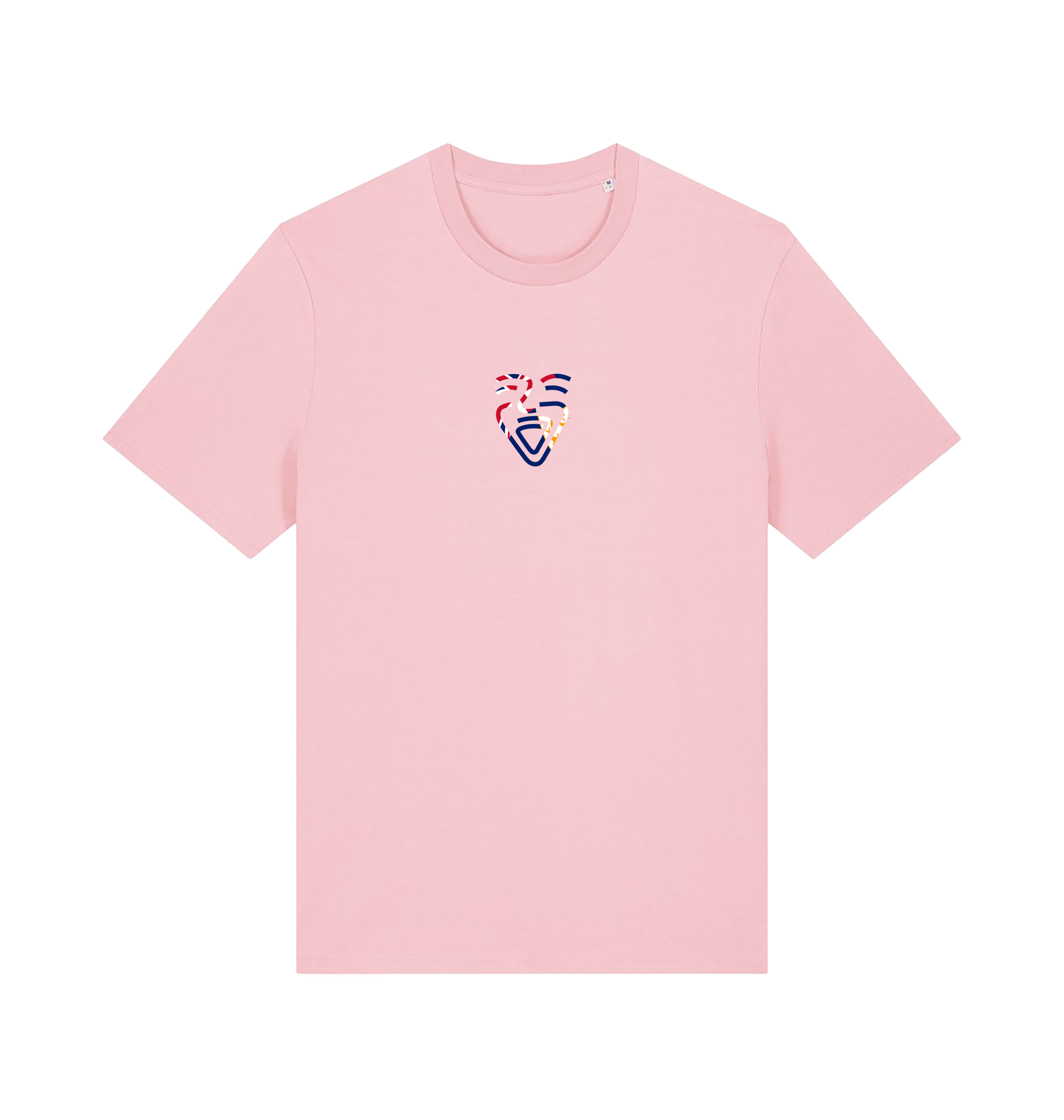 Cotton Pink Printed T-shirt Front