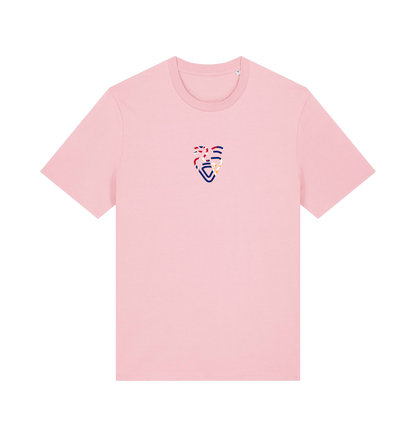 Cotton Pink Printed T-shirt Front