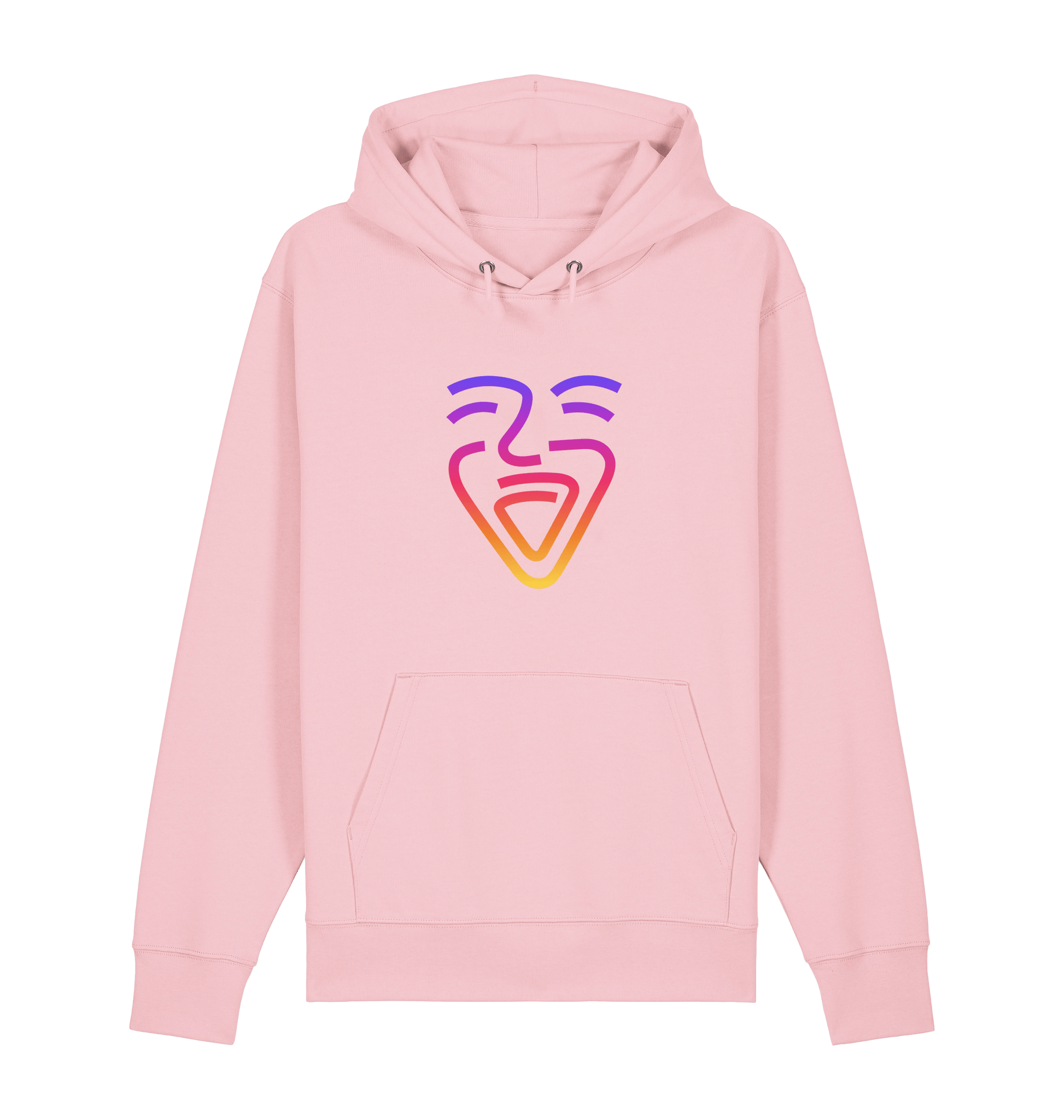 Cotton Pink Printed Sweater Front