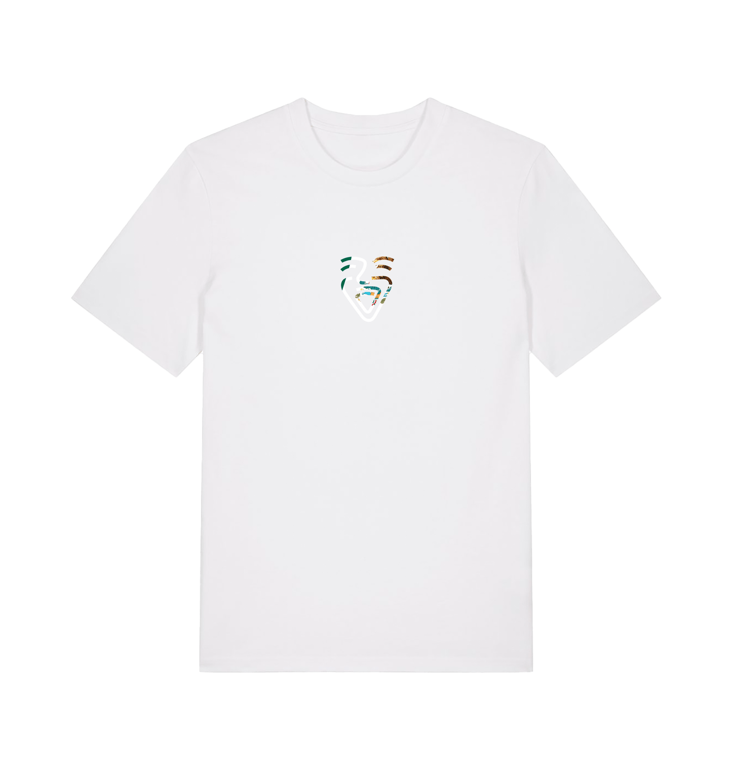 White Printed T-shirt Front