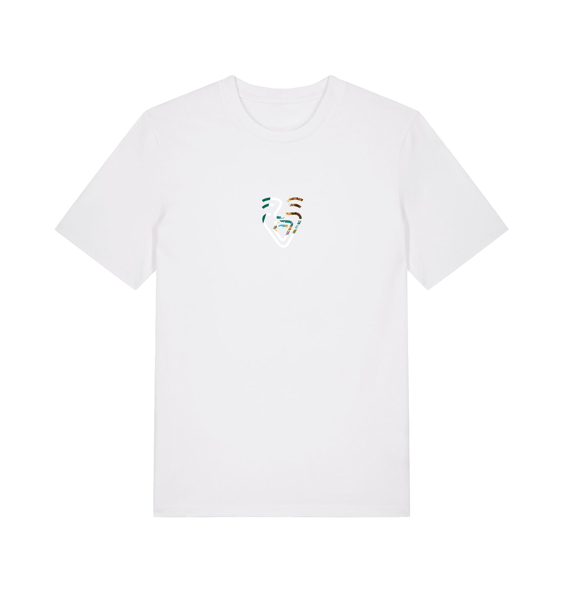 White Printed T-shirt Front