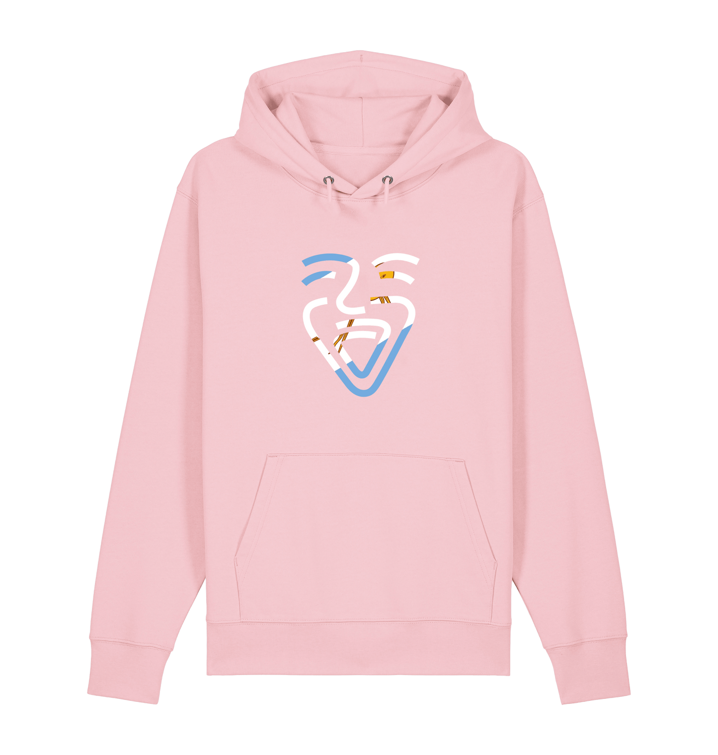 Cotton Pink Printed Sweater Front