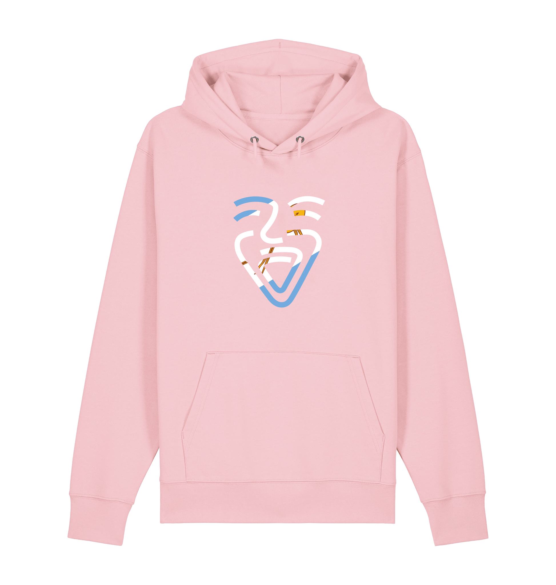 Cotton Pink Printed Sweater Front