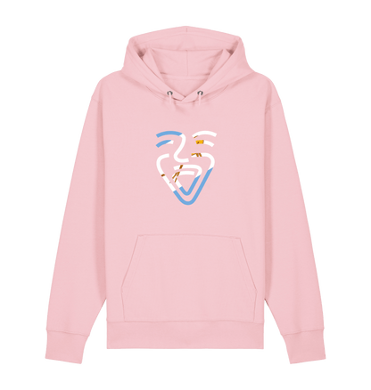Cotton Pink Printed Sweater Front