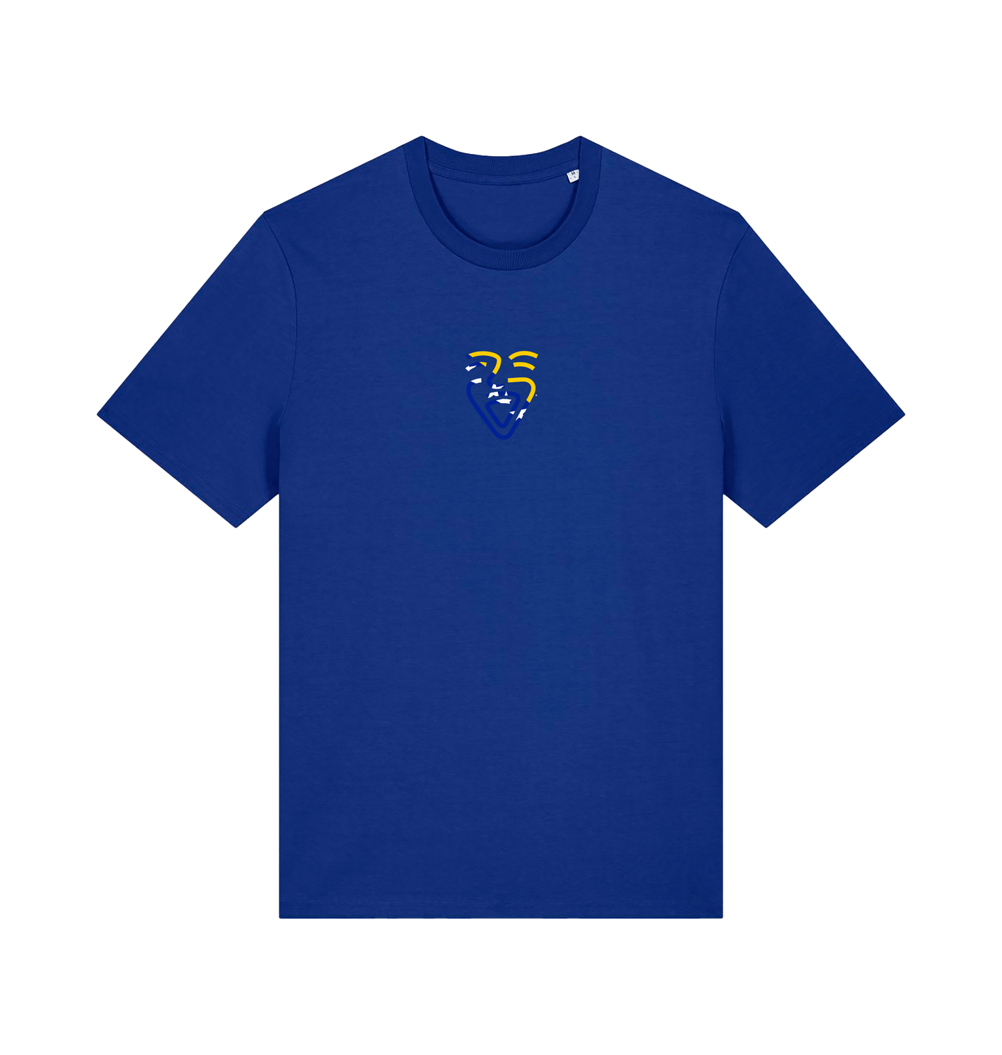 Worker Blue Printed T-shirt Front